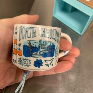 Starbucks NC ornament cup.